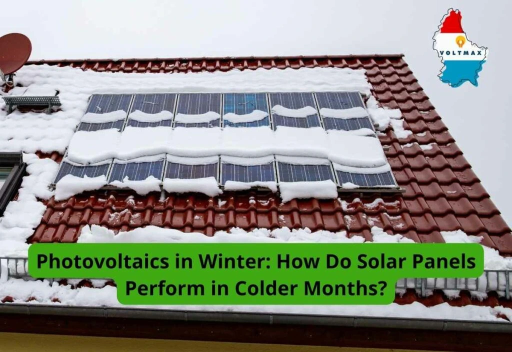 solar panel in winter