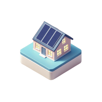 photovoltaic icon for home