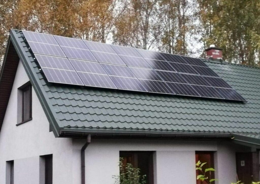 Photovoltaic panels od roof