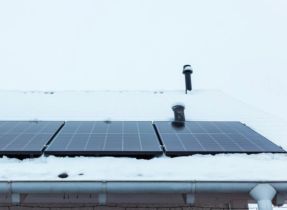 Photovoltaik im Schnee