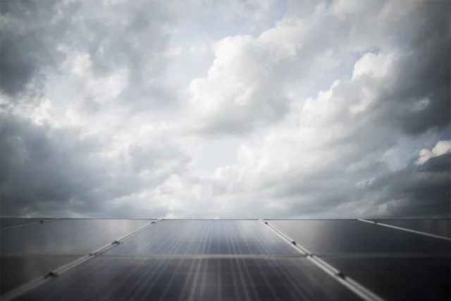 solar cell farm power station alternative energy from sun