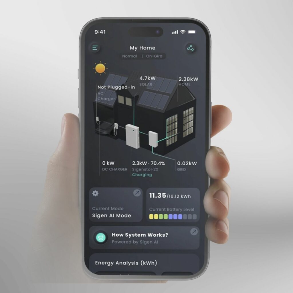 Sigenergy Energy storage 11 Sigen Energy MySigen App