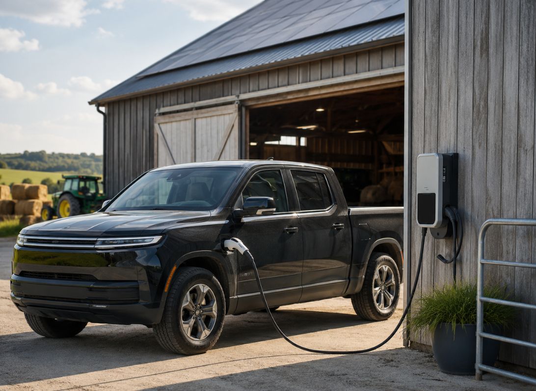 Ladestationen für Elektrofahrzeuge auf landwirtschaftlichen Betrieben