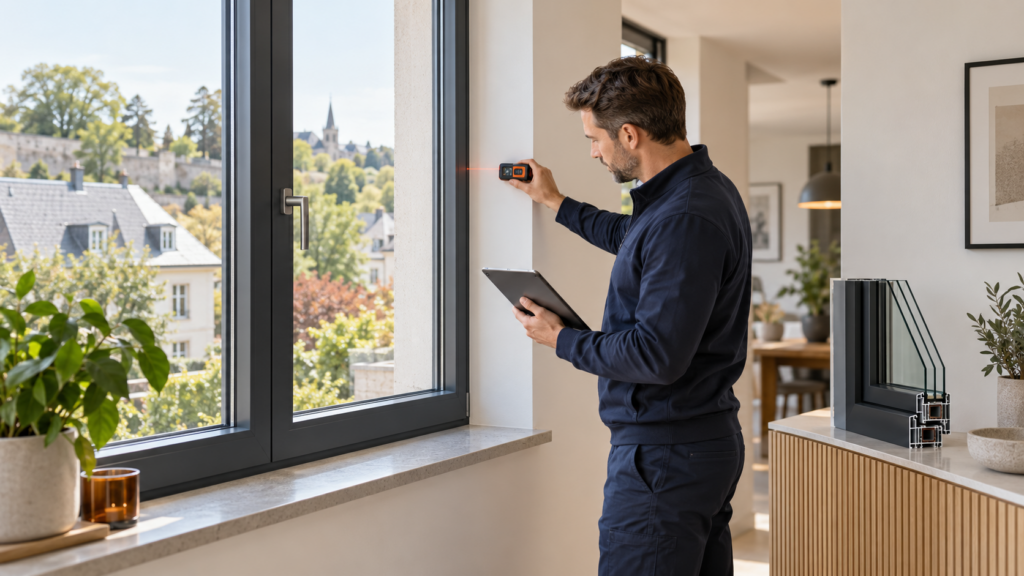 Precise window verification before installation