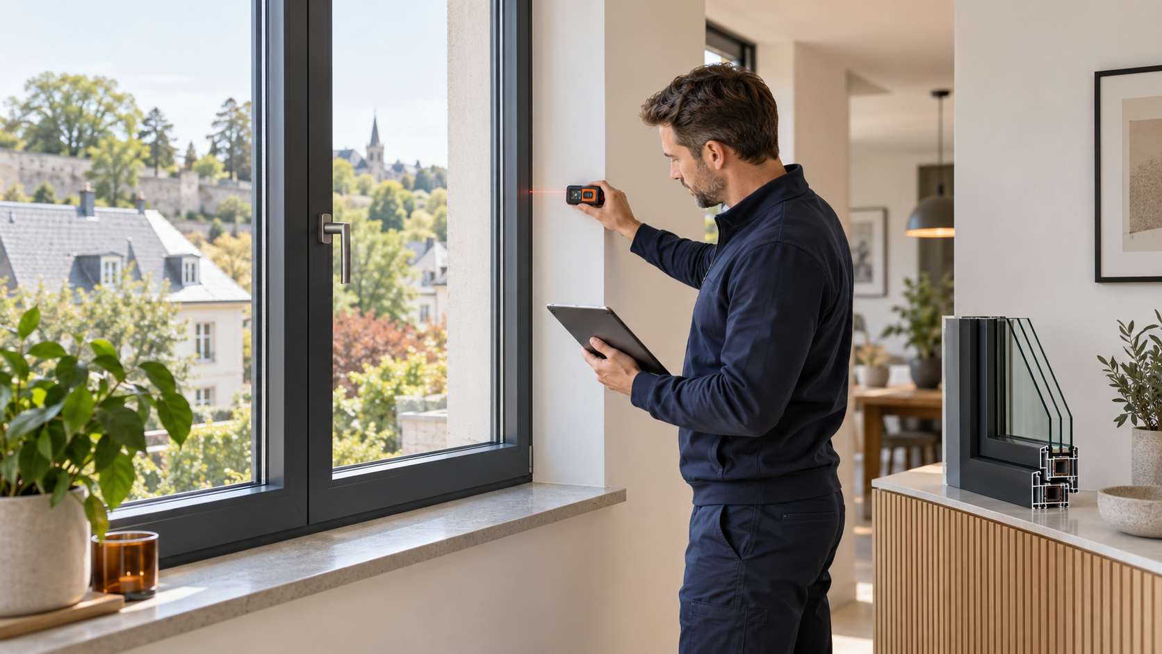 Precise window verification before installation